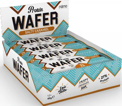 Produktbild von NanoSupps Protein Wafer (12x40g) Salty Caramel - Riegel - Protein-Riegel