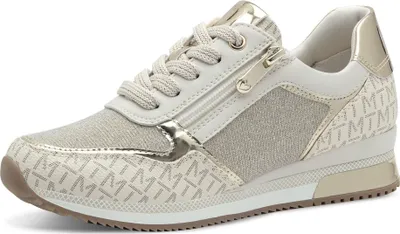 Produktbild von MARCO TOZZI Damen Sneaker Schnürschuh Muster Reißverschluss 2-23713-41, Größe:36 EU, Farbe:Beige