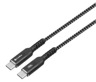 Zdjęcie produktu dla CoolBox COO-CAB-UC-60W, 1,2 m, USB C, USB C, USB 3.2 Gen 2 (3.1 Gen 2), Czarny, Srebrny