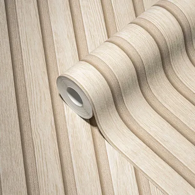 Produktbild von Vliestapete Streifentapete Creme Beige Streifenoptik 391096 Mustertapete Elements II
