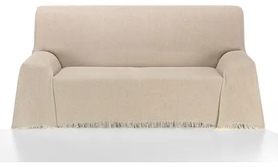 Tagesdecke 130x180 cm, multifunktional, extra weich, beige