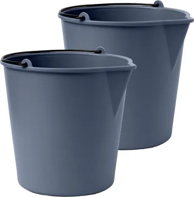 Imagen del producto de Xala - Cubeta de goteo, capacidad 13 litros - Gris claro – Pack de 2 unidades