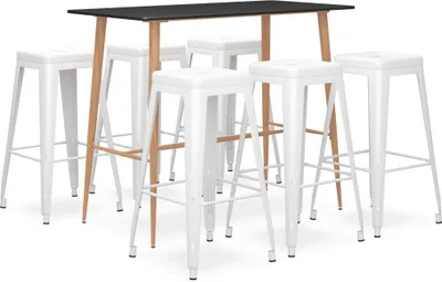 Produktbild von 7-tlg. Bar-Set Schwarz und Weiß