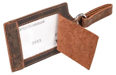 Produktbild von Kofferanhänger Büffelleder braun