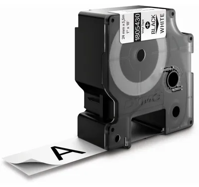 Immagine prodotto di Dymo 1805430 Dymo Rhino 6000+ Vinile 24 mm x 5,5 m nero su bianco