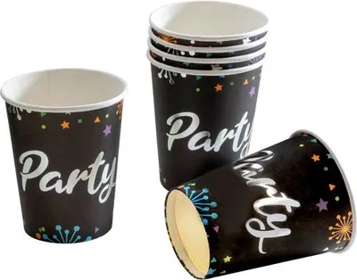 Produktbild von Papp-Becher Party 0,25l 8 Stk. 19881