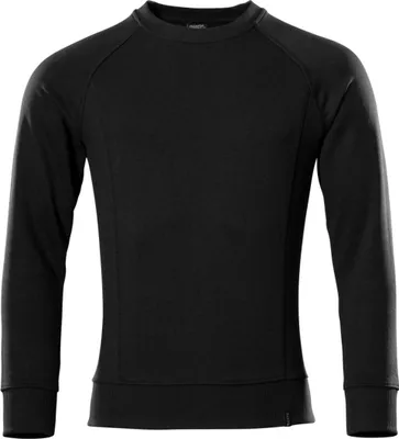 Produktbild von MASCOT 50204-830-09-S, Sweatshirt, Mann, Schwarz, S, 92 cm, Baumwolle, Polyester