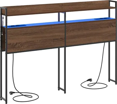 Immagine prodotto di vidaXL Testiera contenitore in materiale composito effetto rovere marrone