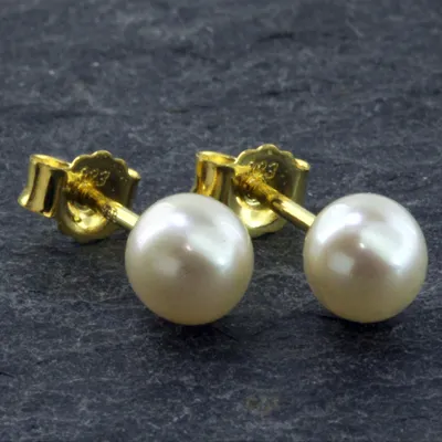 Produktbild von Damen Ohrstecker echt Gold 333 (8 kt) mit Süßwasserperle