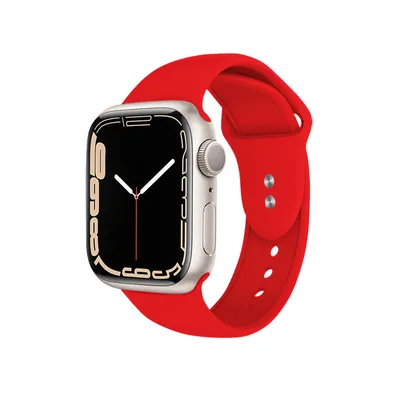 Produktbild von Crong Liquid - Armband für Apple Watch 44/45/46/49 mm (rot)