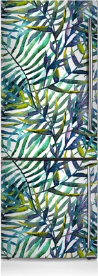 Produktbild von Kühlschrankmagne Kühlschrank Magnetfolie Dekoration 60x205 cm - Exotische Blätter