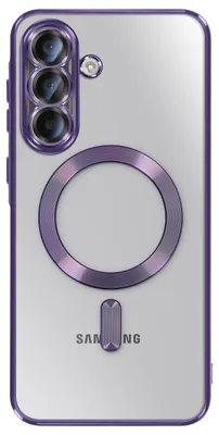 Image de Avizar, coque MagSafe avec bordure chromée pour Samsung Galaxy A37, violet