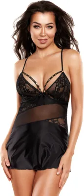 Immagine prodotto di Axami - V - 10479 babydoll e perizoma nero L
