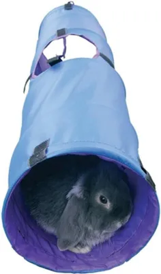Obrázok produktu pre Tunel na hranie pre králiky – rozmery 19,99 x 89,99 x 19,99 cm – modrý