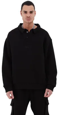 Produktbild von Herren Pullover Shirt Oversize Fit Sweatshirt (XL) Schwarz