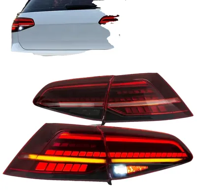 Obrázek produktu pro Sada zadních světel, kompatibilní s modely Golf 7–7.5, LED technologie, snadná instalace, ČERVENÁ