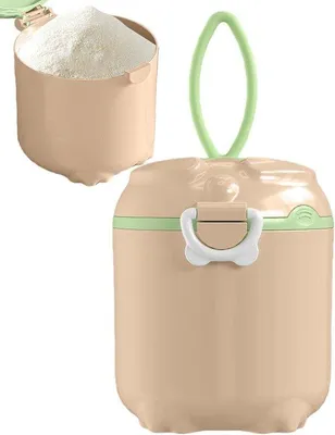 Produktbild von Tierförmiges Milchpulver Dosierpott mit Zugmechanismus | Luftdicht, mit Maßschep & Lebensmittel-sicher | Für Babyernährung & Reisen