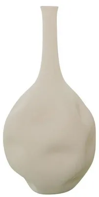 Keramik-Bodenvase, Beige, 46 x 22 x 22 cm