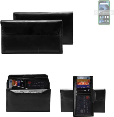 Produktbild von K-S-Trade Handy Hülle kompatibel mit Blackview BV5200 Pro Schutz Hülle Tasche Schutz Case Handytasche Kunstleder schwarz, 1x