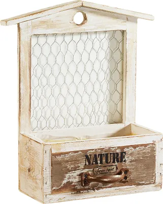Image de Mini Déco Jardinière en bois Pot de fleur Jardinière Balcon Fleurs