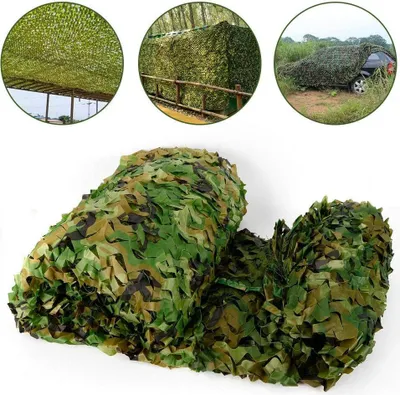 Produktbild von 6 x 4 m Camouflage Net Camouflage Hunting Army Hide Cover Camp Camouflage Net For Outdoor Deco Forest Landscape Hunting Privacy Screen Camping