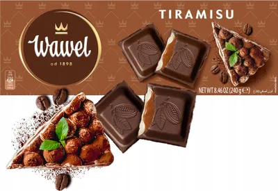 Zdjęcie produktu dla Wawel Czekolada Tiramisu 240 g