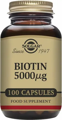Produktbild von Solgar Biotin Nahrungsergänzungsmittel 100 Einheiten