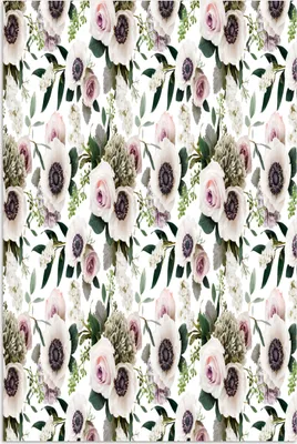 Produktbild von MuchoWow® Poster Blumen - Rosen - Muster 20x30 cm - Papierdruck