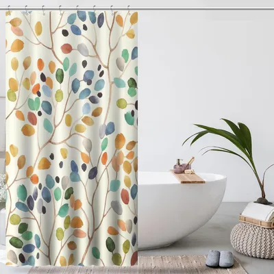 Immagine prodotto di Amaredom tenda da doccia motivo floreale decorazione bagno idrorepellente 120x200 cm