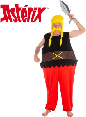 Verleihnix Kostüm Fischhändler aus Asterix & Obelix für Herren Gr. M-XL Fasching Karneval Mottoparty Paar- und Gruppenkostüme