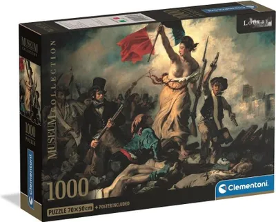 Zdjęcie produktu dla CLEMENTONI Puzzle 1000 elementów - Muzeum Delacroix "Wolność wiodąca lud"
