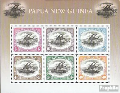 Produktbild von Briefmarken Papua-Neuguinea 2002 Mi Block21 postfrisch Auslegerboot