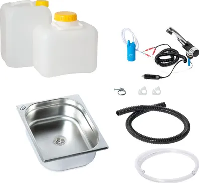 Obrázok produktu pre 12V kempingový drez sada umývadiel sada umývadiel karavan
