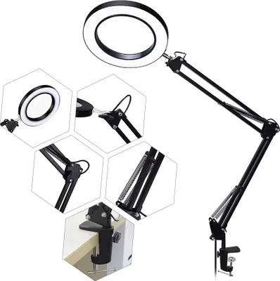 Produktbild von Zvětšovací lampa USB LED lupa 3 barvy osvětlená zvětšovací lampa lupa čtení / přepracování / pájení pracovní světlo