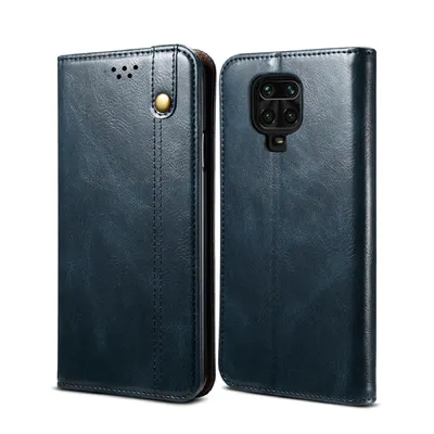 Immagine prodotto di Custodia per Xiaomi Redmi Note 9S/9 Pro/9 Pro Max, portafoglio in pelle flip case con funzione stand blu