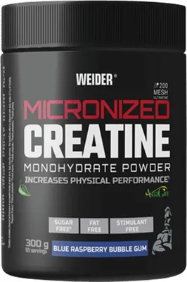 Produktbild von Weider Micronized Creatine Monohydrate + AstraGin - flavoured (300g) Blue Raspberry Bubble Gum - Kreatin - Kreatin-Monohydrat