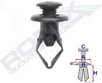 Produktbild von 10x ROMIX C70307 Clip Stoßfänger