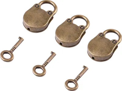 Produktbild von Mini -Vorhängeschloss Kombination Keyed Vorhängeschloss, klein für Tagebuchwinzkasten