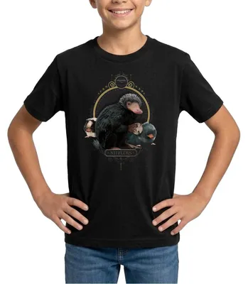 Produktbild von Spreadshirt Phantastische Tierwesen Nifflers Teenager T-Shirt, 152/164 (12-14 Jahre), Schwarz