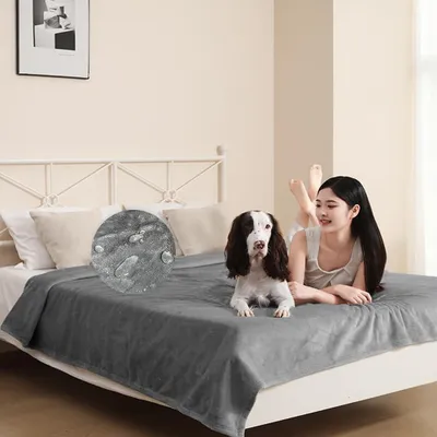 Immagine prodotto di Elzusha - Coperta in flanella impermeabile multifunzionale, 152x202 cm