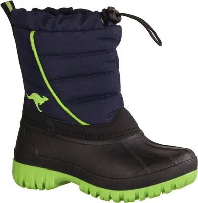 Produktbild von Kangaroos K-Ben 18672-4054 Jungen, Stiefel, Materialmix, Navy/Lime, NEU - Kinderschuhe Gefütterte Kinderstiefel Gr. 18 - 42, Blau