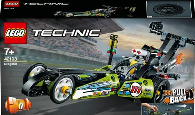 Produktbild von LEGO® Technic 42103 Dragster Rennauto 2in1 Bausatz