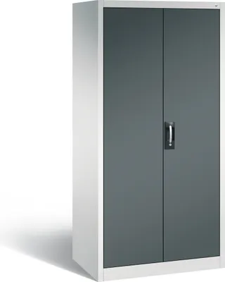 Produktbild von C+P Werkstattschrank | HxBxT 195x93x60cm | Lichtgrau/Anthrazit