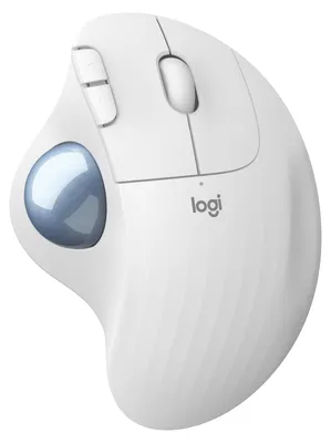 Obrázok produktu pre Logitech 910-005870, Pravoruké, Trackball, RF Wireless + Bluetooth, 2000 DPI, Biela