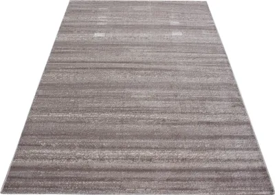 Produktbild von Kurzflor Teppich Wohnzimmer Beige 280x370 Rechteck Unicolor - Einfarbig aus Polypropylen