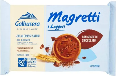 Produktbild von Galbusera Magretti Con Gocce di cioccolato Butterkeks mit Schokolade 160 gr