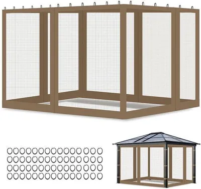 Zdjęcie produktu dla Siatka przeciw owadom do pergoli – oddychająca tkanina – 1 sztuka – 3 x 3 m