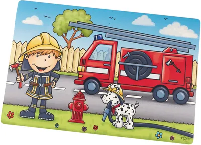 Image de Ritzenhoff und Breker Tapis de table Bernie motif pompier pour enfants