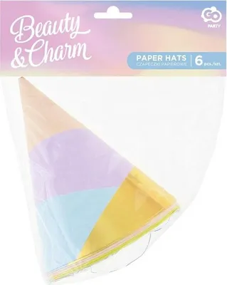 Immagine prodotto di Papierhütchen Pastell 6 Stück (Party - Hütchen)
