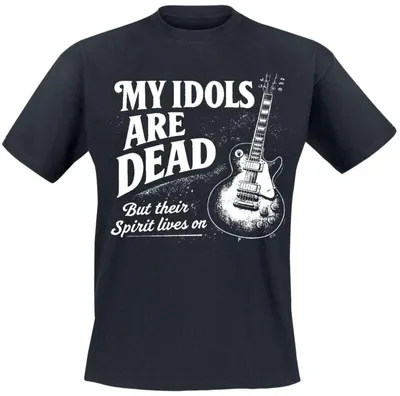 Produktbild von Sprüche T-Shirt Herren My Idols Are Dead schwarz XL